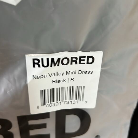 NWT $138 REVOLVE RUMORED Napa Valley MINI DRESS black S - Picture 13 of 16